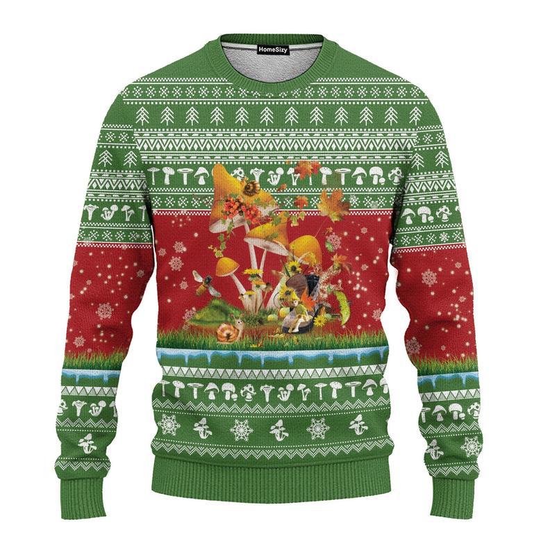 Amazing Mushroom Ugly Christmas Sweater For Men And Women