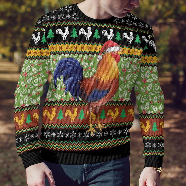 Animal Chicken Cluck Ry Christmas Ugly Christmas Sweater