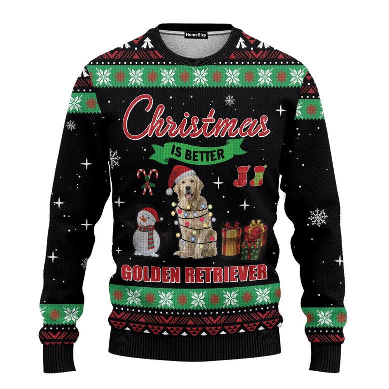 Animal Christmas Is Better With Golden Retriever Ugly Christmas Sweater