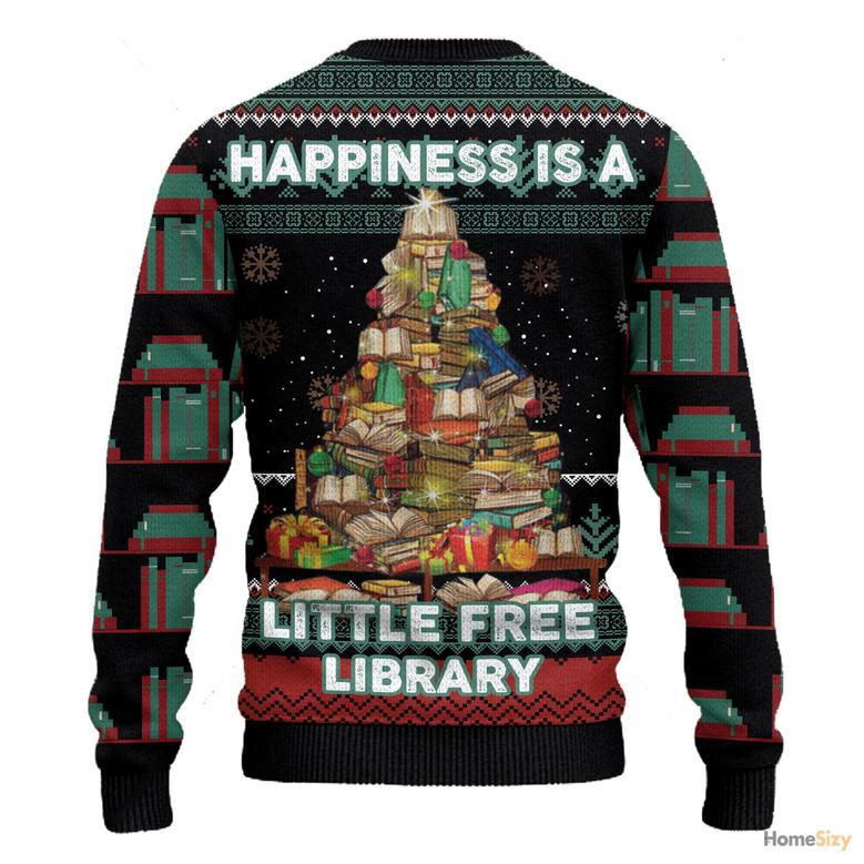 Animal Read A Book Ugly Christmas Sweater