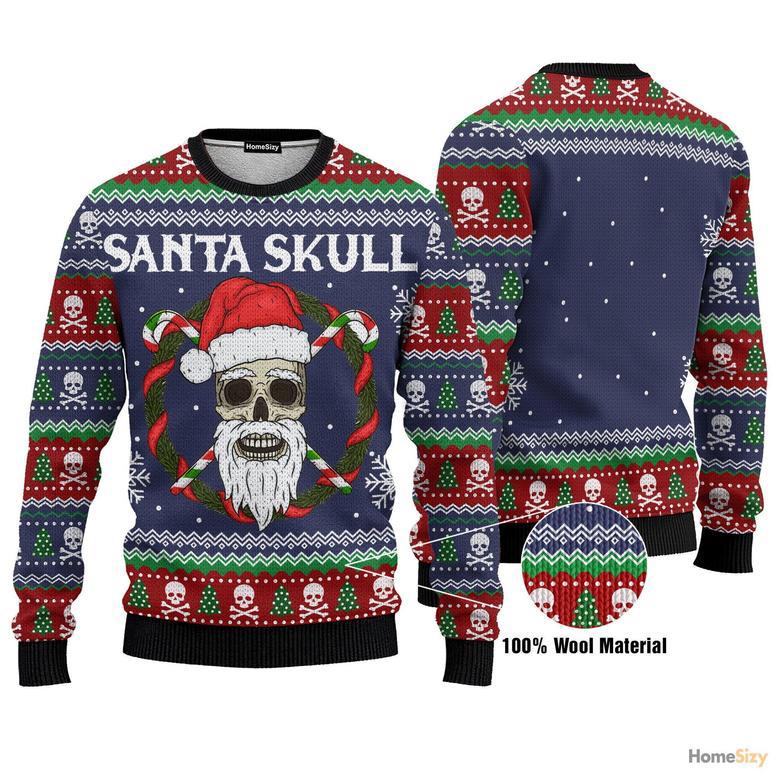 Animal Santa Skull Ugly Christmas Sweater