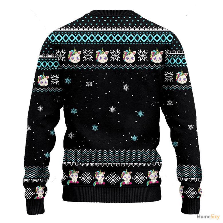 Animal Unicorn Pew Pew Ugly Christmas Sweater