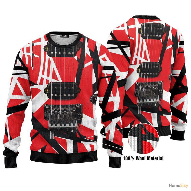 Animal Van Halen Guitar Ugly Christmas Sweater