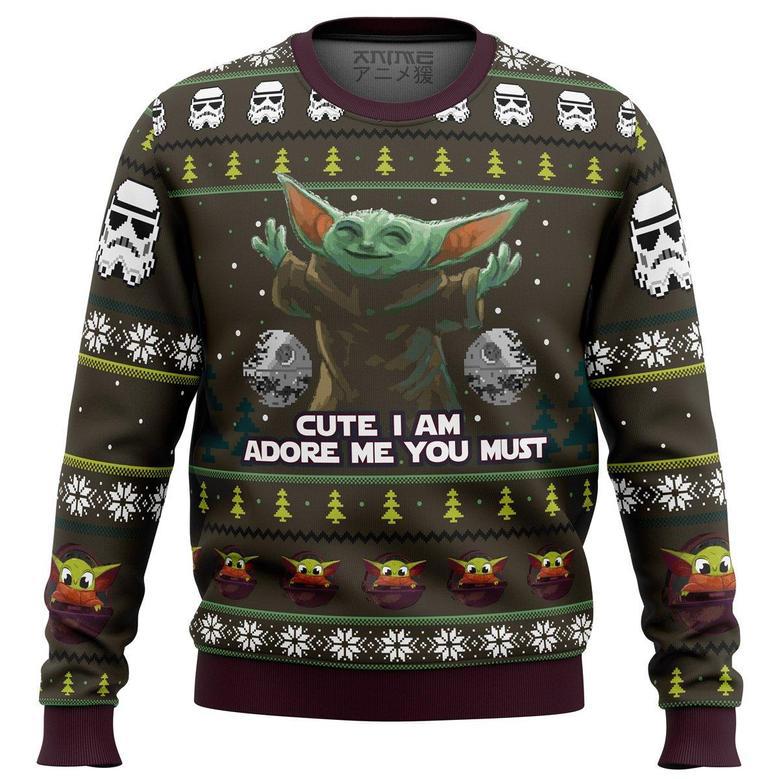 Baby Yoda Cute Mandalorion Star Wars Ugly Christmas Sweater