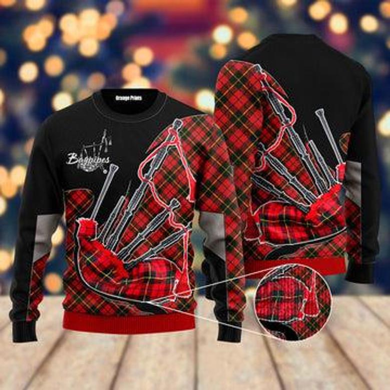 Bagpipes Music Ugly Christmas Sweater For Men & Women