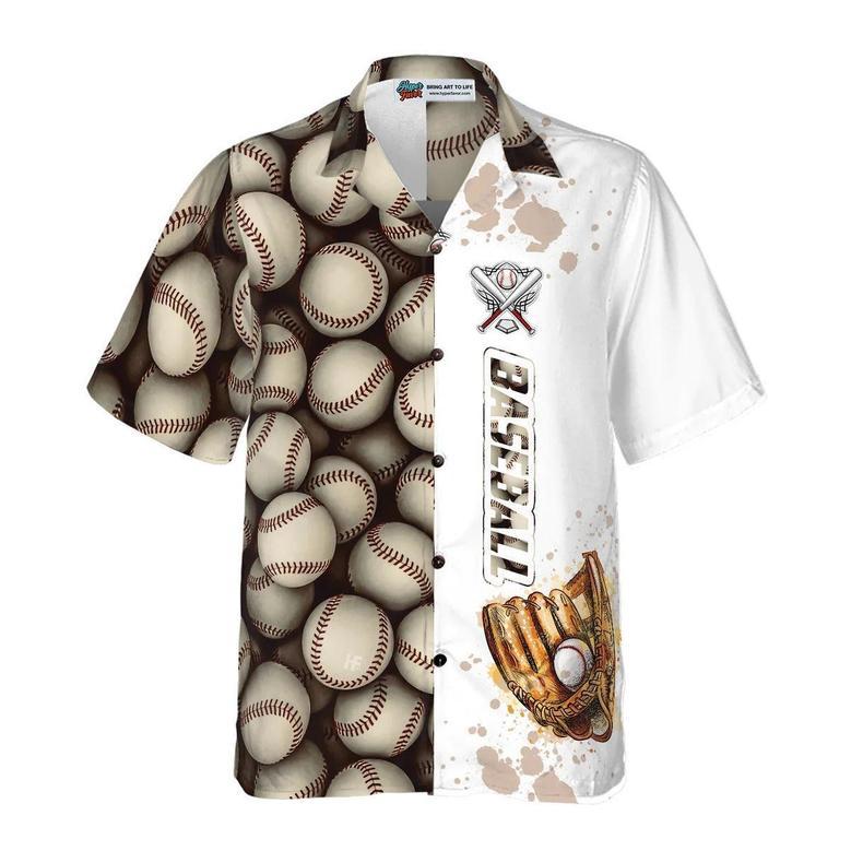 Baseball Aloha Hawaiian Shirt, Baseball Pattern And Logo Aloha Shirt, Baseball Hawaiian Shirt For Summer - Perfect Gift For Men, Women, Baseball Lover