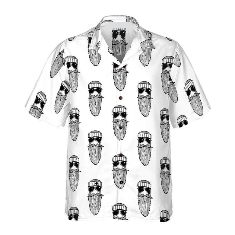 Beard Seamless Pattern Hawaiian Shirt, Funny Aloha Shirt - Perfect Gift For Beach Lovers, Friends, Husband, Boyfriend, Family, Summer Lovers
