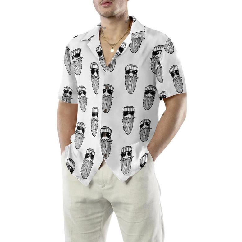 Beard Seamless Pattern Hawaiian Shirt, Funny Aloha Shirt - Perfect Gift For Beach Lovers, Friends, Husband, Boyfriend, Family, Summer Lovers