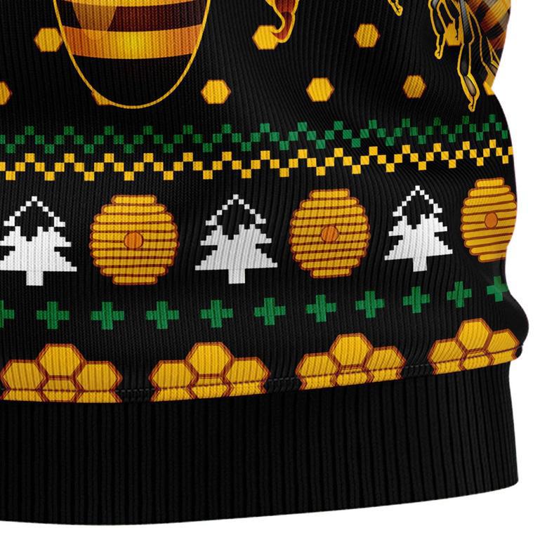 Bee Merry Ugly Christmas Sweater For Men And Women