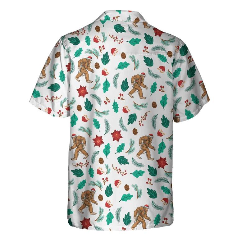 Bigfoot Hawaiian Shirt, Christmas Bigfoot Hawaiian Shirt, Funny Christmas Shirt, Best Gift For Christmas Hawaiian Shirt - Perfect Gift For Husband, Boyfriend, Friend, Family