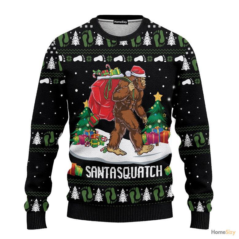 Bigfoot Santasquatch Ugly Christmas Sweater For Men And Women