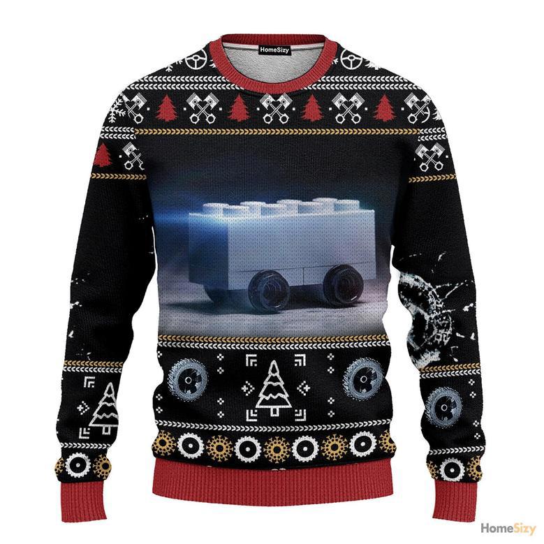 Blursed Cybertruck Ugly Sweater Best Gift For Christmas