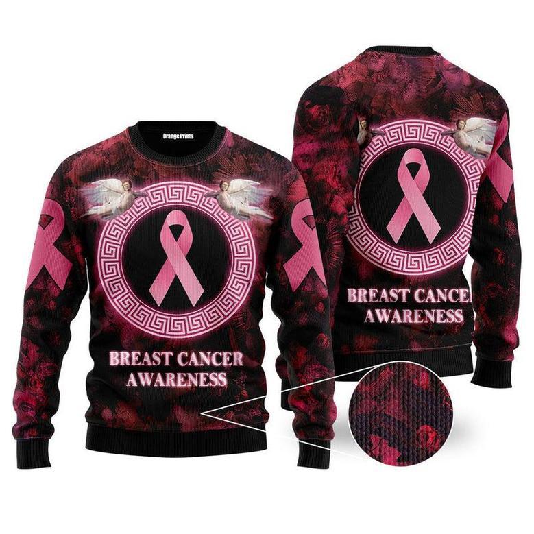 Breast Cancer Awareness Ugly Christmas Sweater For Men & Women