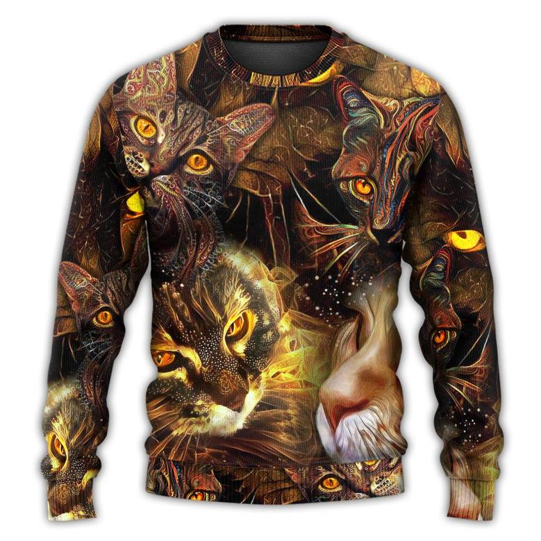 Cat Art Lover Cat Lightning Style Ugly Christmas Sweaters