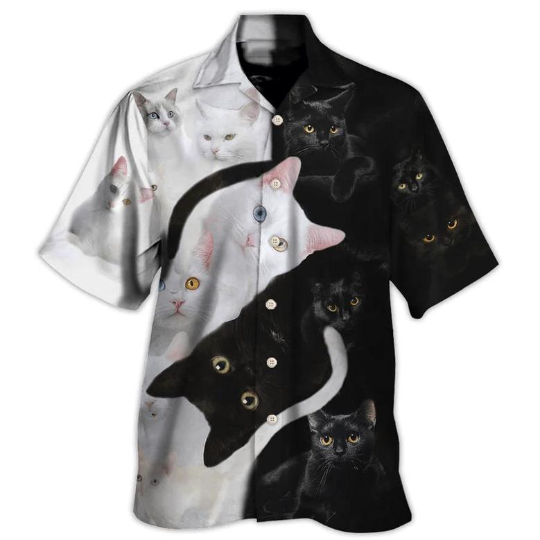 Cat Lover Aloha Shirt - Cat Are Better Than, Black Cat, White Cat Hawaiian Shirt For Men And Women, Perfect Gifts For Cat Mom, Cat Dad, Friends, Family