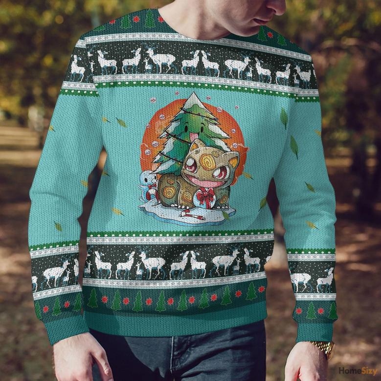 Christmas Bulbasaur Custom Cosplay Ugly Sweater