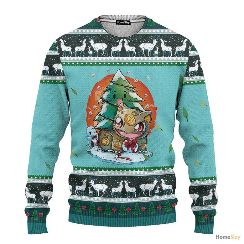 Christmas Bulbasaur Custom Cosplay Ugly Sweater