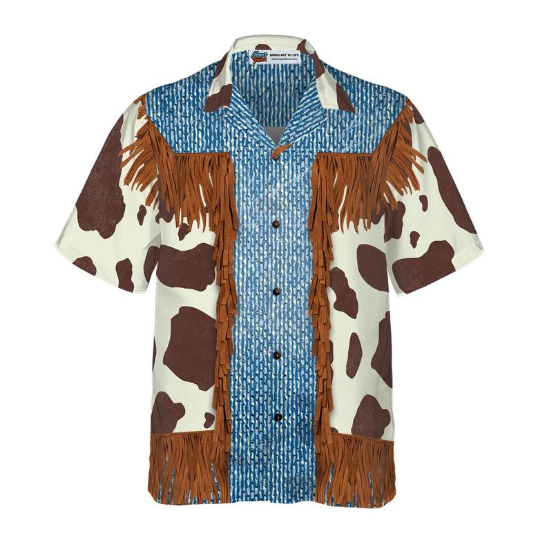Cowboy Hawaiian Shirt, Cowboy Dairy Vintage Western Texas Hawaiian Shirt, Life Is Better With Texas Longhorns, Summer Aloha Shirt - Gift For Men Women