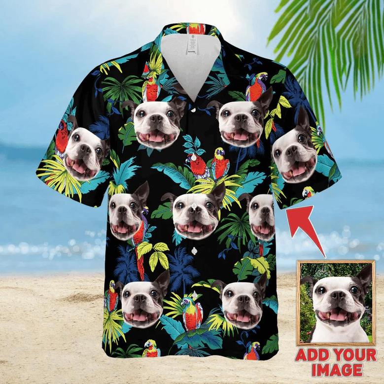 Custom Animal Tropical Floral Pattern Hawaiian Shirt, Personalized Hawaiian Shirts - Perfect Gift For Animal Lovers, Family, Friends