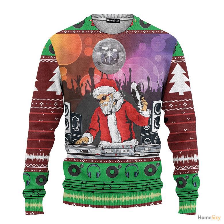 Custom Cosplay DJ Santa Ugly Sweater - Best Gift For Christmas