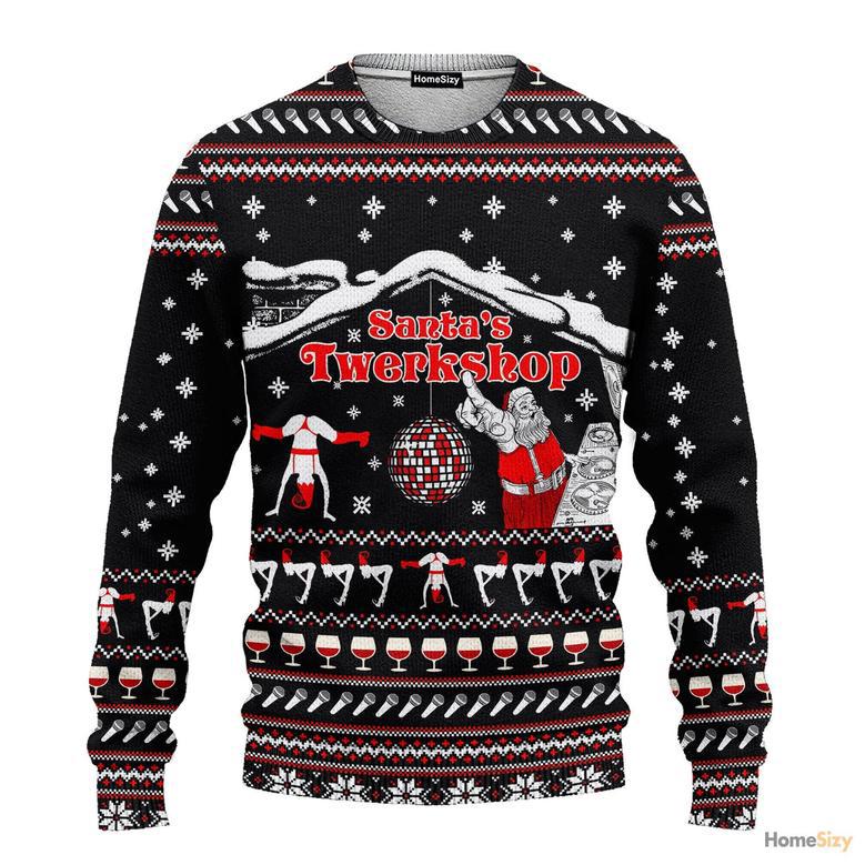 Custom Cosplay Santa's Twerkshop Ugly Sweater - Gift For Christmas Xmas