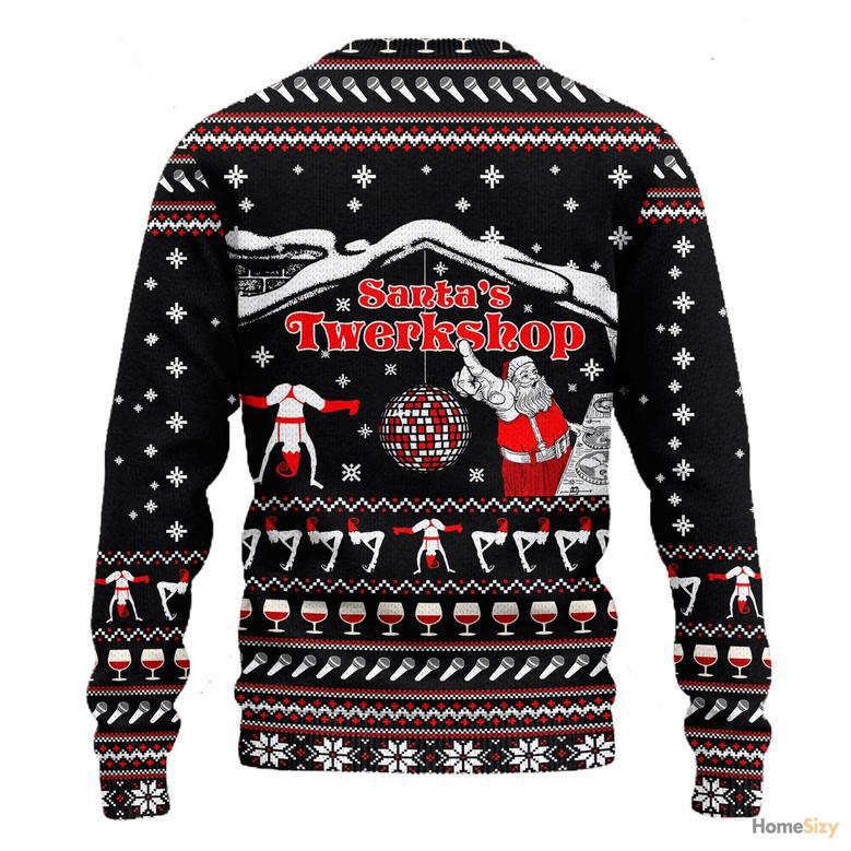 Custom Cosplay Santa's Twerkshop Ugly Sweater - Gift For Christmas Xmas