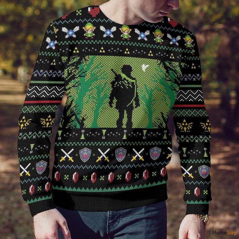 Custom Cosplay Zelda Ugly Sweater - Best Gift For Christmas