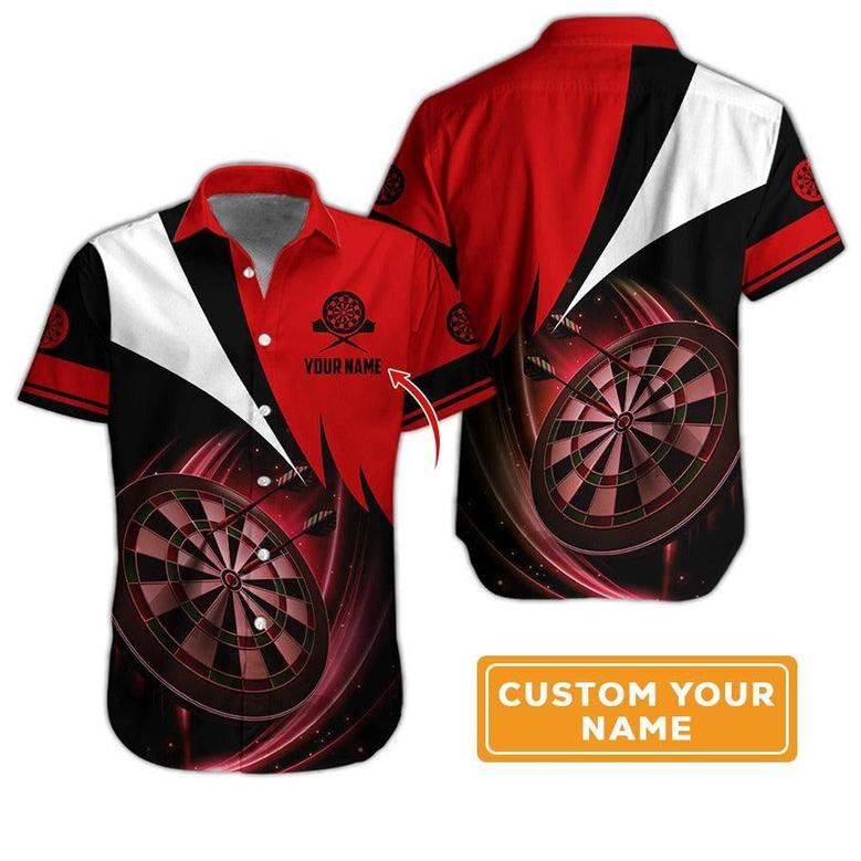 Customized Name Darts Hawaiian Shirt, Personalized Darts Hawaiian Shirts For Summer - Gift For Darts Lovers, Darts Players Uniforms