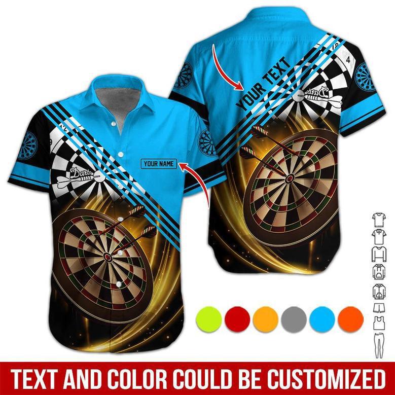 Darts Hawaiian Shirt Custom Name, Dart Fire Uniforms Personalized