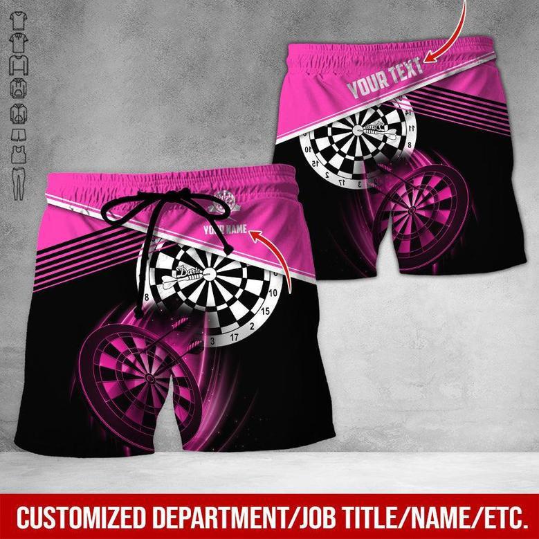 Customized Name & Text Darts Hawaiian Shirts, American Logo Personalized Name Darts Uniforms Aloha Shirt - Gift For Darts Lovers, Darts Players