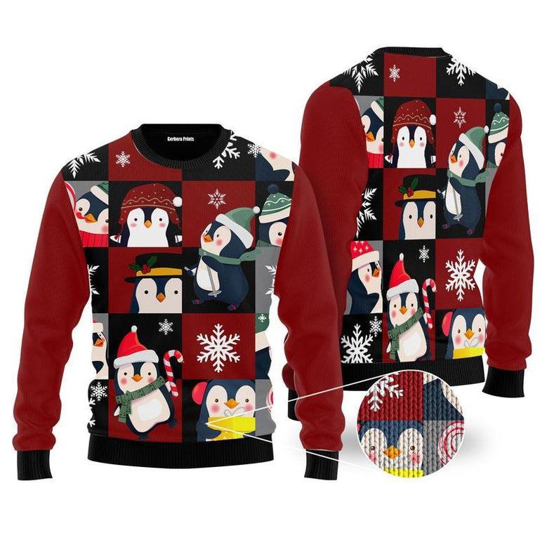 Cute Penguin Ugly Christmas Sweater For Men & Women