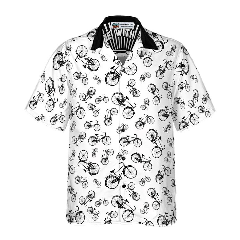 Cycling Ride Custom Name Hawaiian Shirt, Cycling Ride With Me, Personalized Colorful Summer Aloha Shirt For Men Women, Perfect Gift For Friend