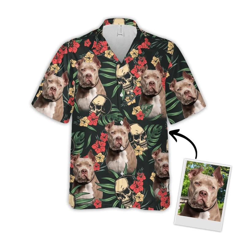Dog Custom Hawaiian Shirt - Custom Photo Pet Flowers & Leaves Pattern Personalized Hawaiian Shirt - Perfect Gift For Dog Lovers, Friend, Family