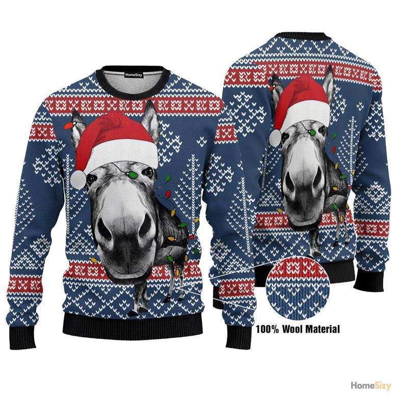 Donkey Funny Christmas Ugly Christmas Sweater