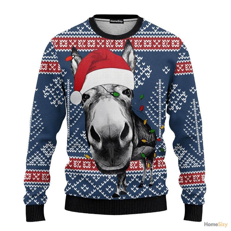 Donkey Funny Christmas Ugly Christmas Sweater