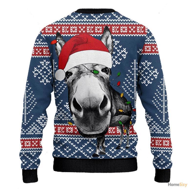 Donkey Funny Christmas Ugly Christmas Sweater