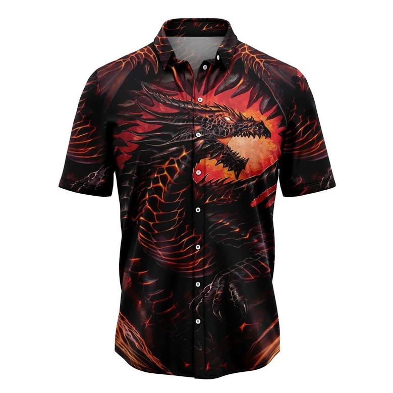 Dragon Hawaiian Shirt, Mythical Dragon Summer Aloha Shirt For Men Women - Perfect Gift For Husband, Boyfriend, Friend, Family, Wife