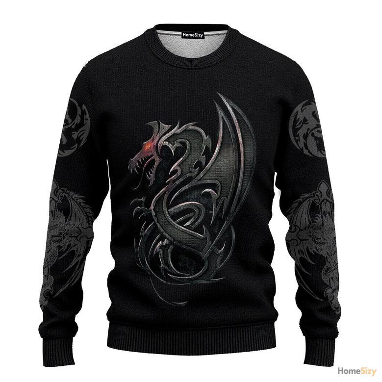 Dungeon Dragon Ugly Christmas Sweater For Men And Women