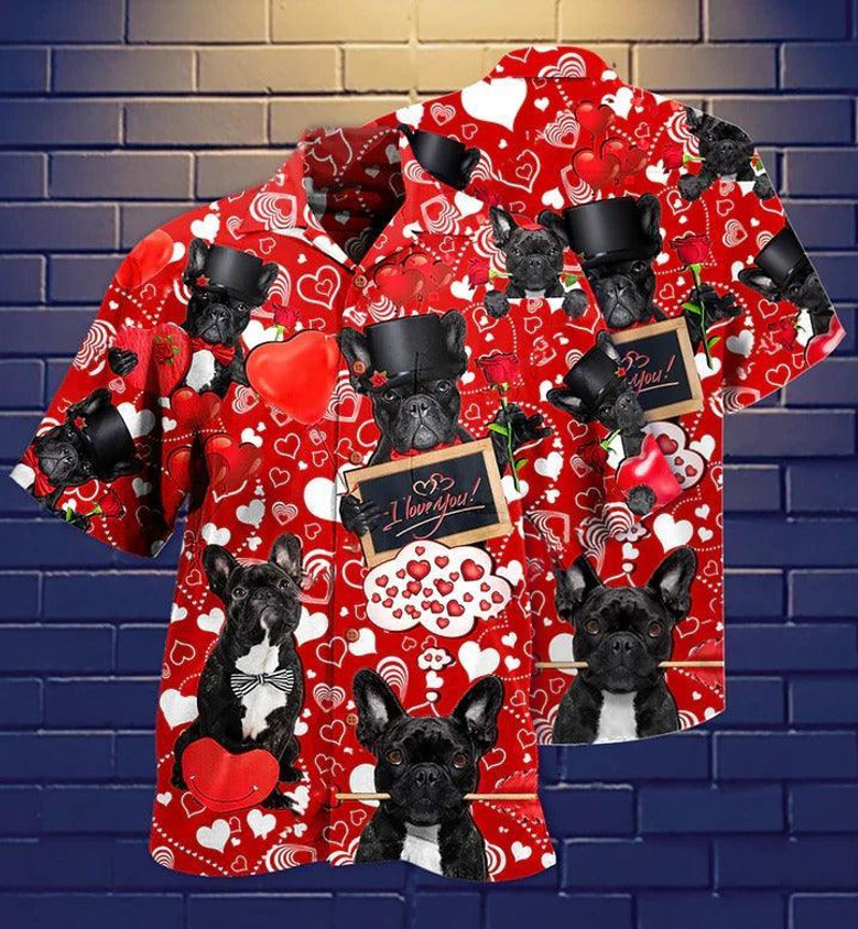 French Bulldog Aloha Hawaii Shirt - Dogs Love You Hawaiian Shirt For Summer - Perfect Gift For Dog Lovers, Friend, Family