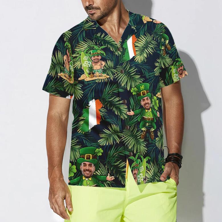 Funny Custom Face Leprechaun Irish Proud Hawaiian Shirt, Custom Photo Hawaiian Shirt - Personalized Summer Gifts For Men, Women