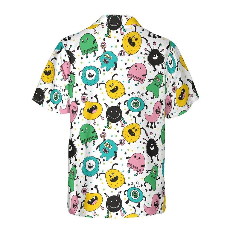 Funny Monsters Hawaiian Shirt, Cartoon Hawaiian Shirt - Gift For Lover, Friend, Family