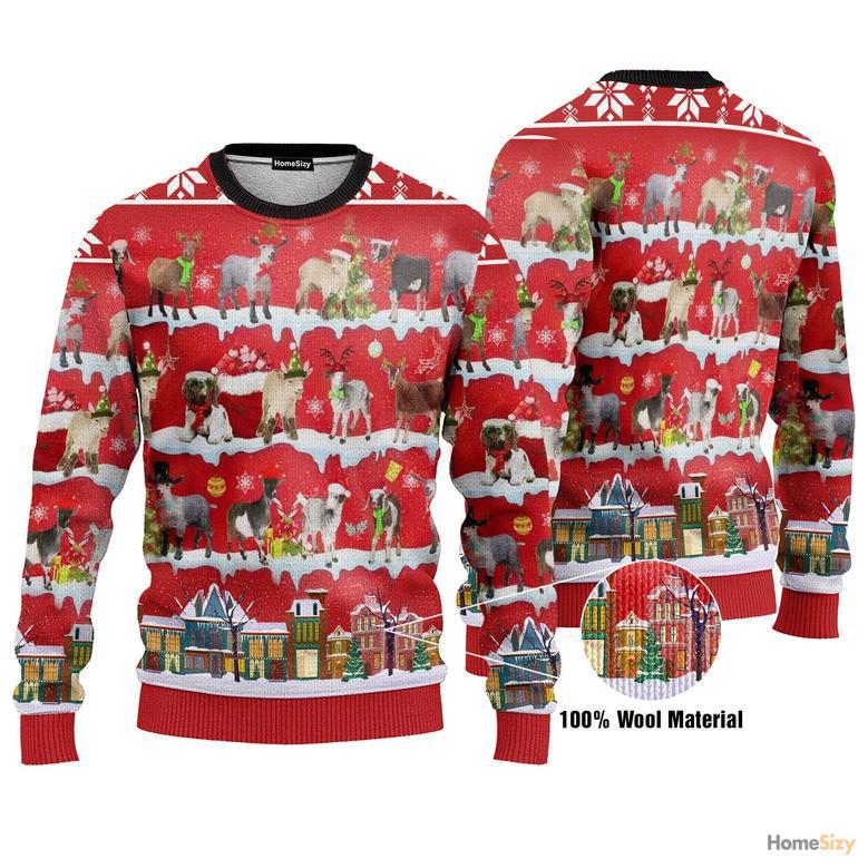 Goat Ugly Christmas Sweater For Men And Women