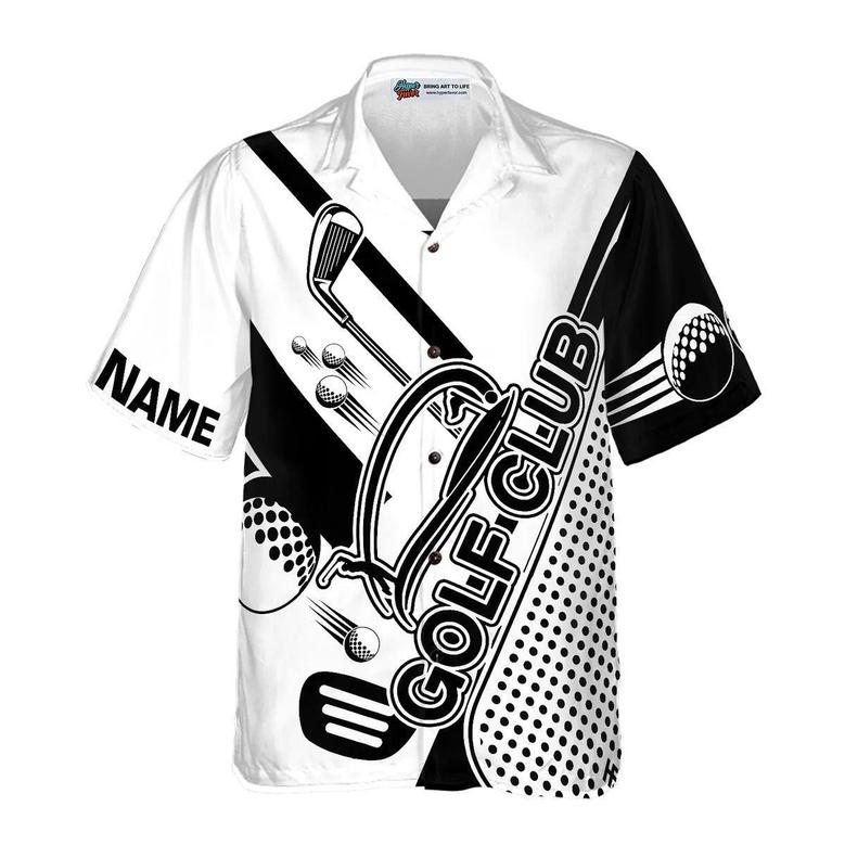 Golf Hawaiian Shirt Club's Custom Name , Golf Club's Hawaiian Shirt, Golf Personalized Aloha Shirt- Gift For Men, Women, Golf Lover, Friend, Family
