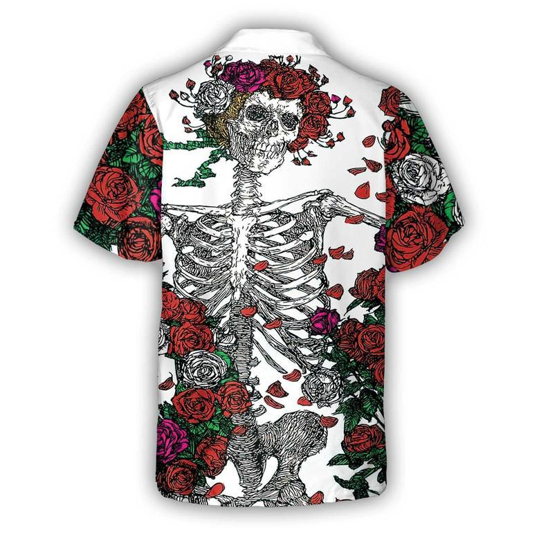 Grateful Dead Skull Hawaiian Shirt - Perfect Gift For Friend, Family