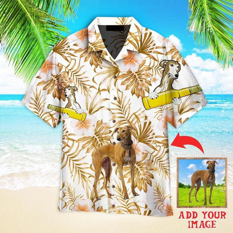 Greyhound Hawaiian Shirt Custom Photo, Personalized Hawaiian Shirts - Perfect Gift For Family, Friends