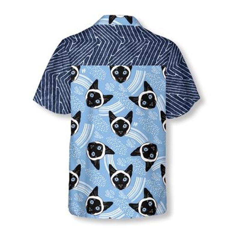 Grumpy Cat Hawaiian Shirt, Funny Cat Aloha Shirt For Men - Perfect Gift For Men, Cat Lovers, Husband, Boyfriend, Friend, Family