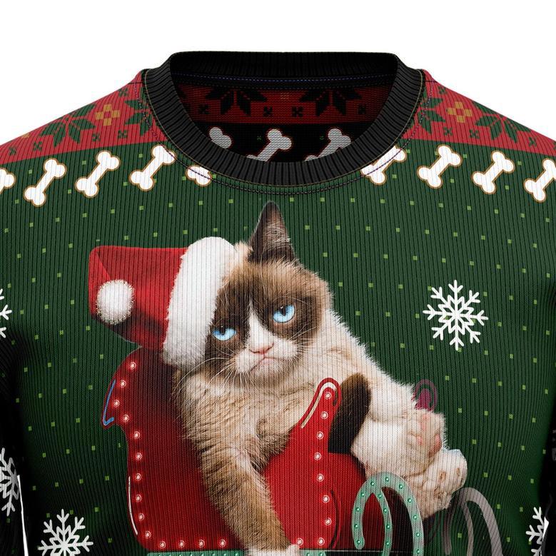 Grumpy Cat Ugly Christmas Sweater For Men And Women