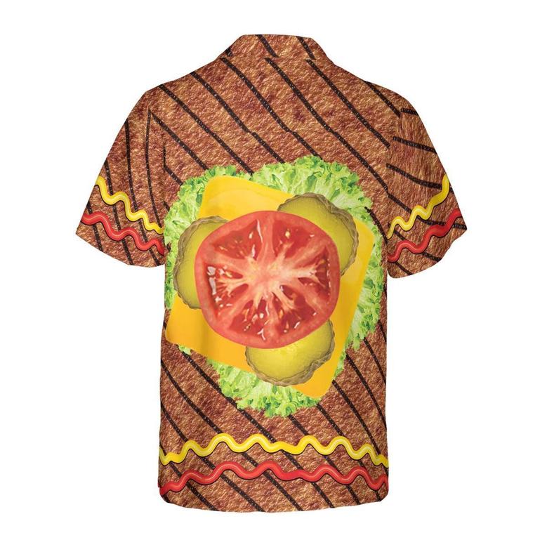 Halloween Burger Costume Shirt Hawaiian Shirt - Perfect Gift For Lover, Friend, Family