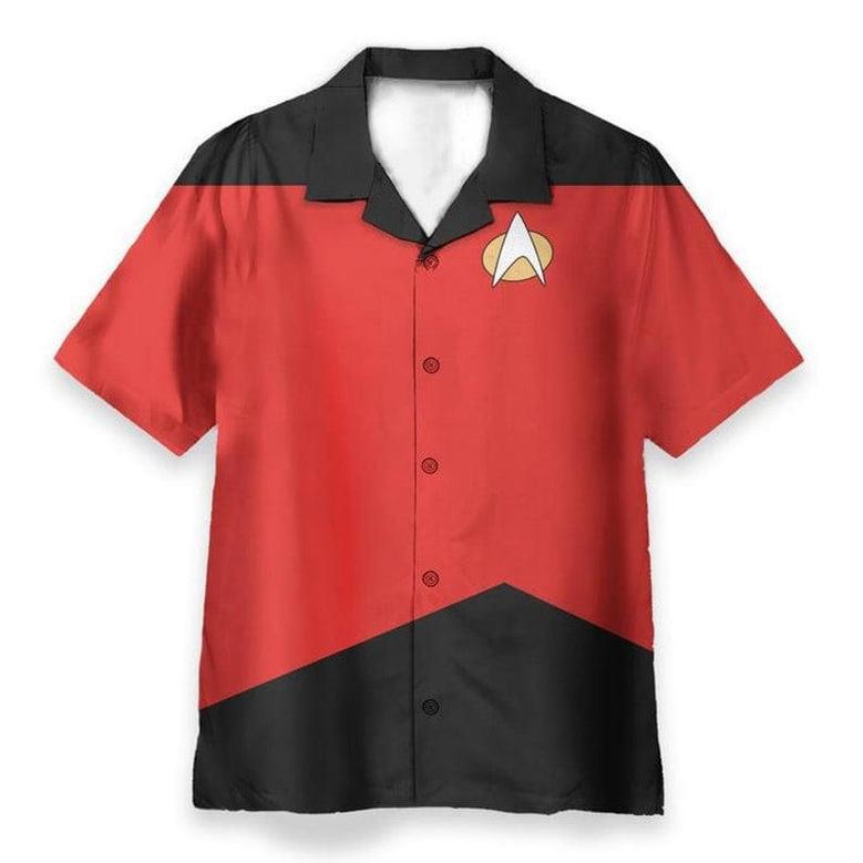 Halloween Costume 3D Star Trek The Next Generation Hawaiian Shirt - Perfect Gift For Friends, Family