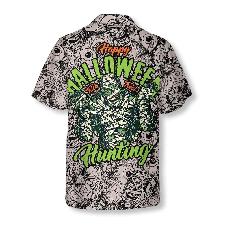 Halloween Vintage Scary Mummy Hawaiian Shirt- Perfect Gift For Lover, Friend, Family